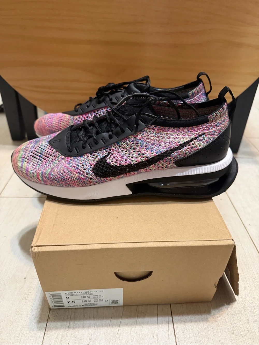 Nike Women’s Pink Multi Flyknit Racing Sneakers